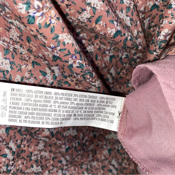 English Factory Dusty Rose Pink Crochet Floral Dress - Picture 4 of 6